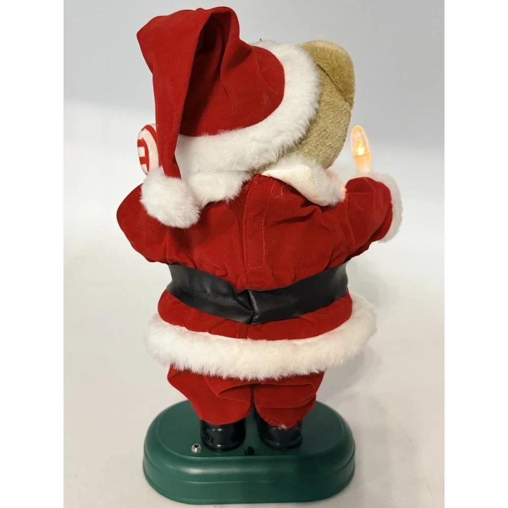 Vintage Avon Animated Plush Christmas Caroling SANTA BEAR: Music Light